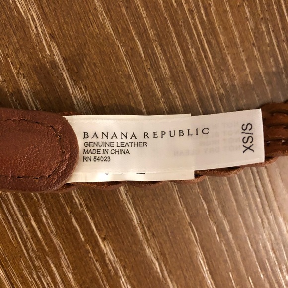 🆕 Banana Republic Braided Brown Leather Belt - 38” Length - Picture 2 of 3